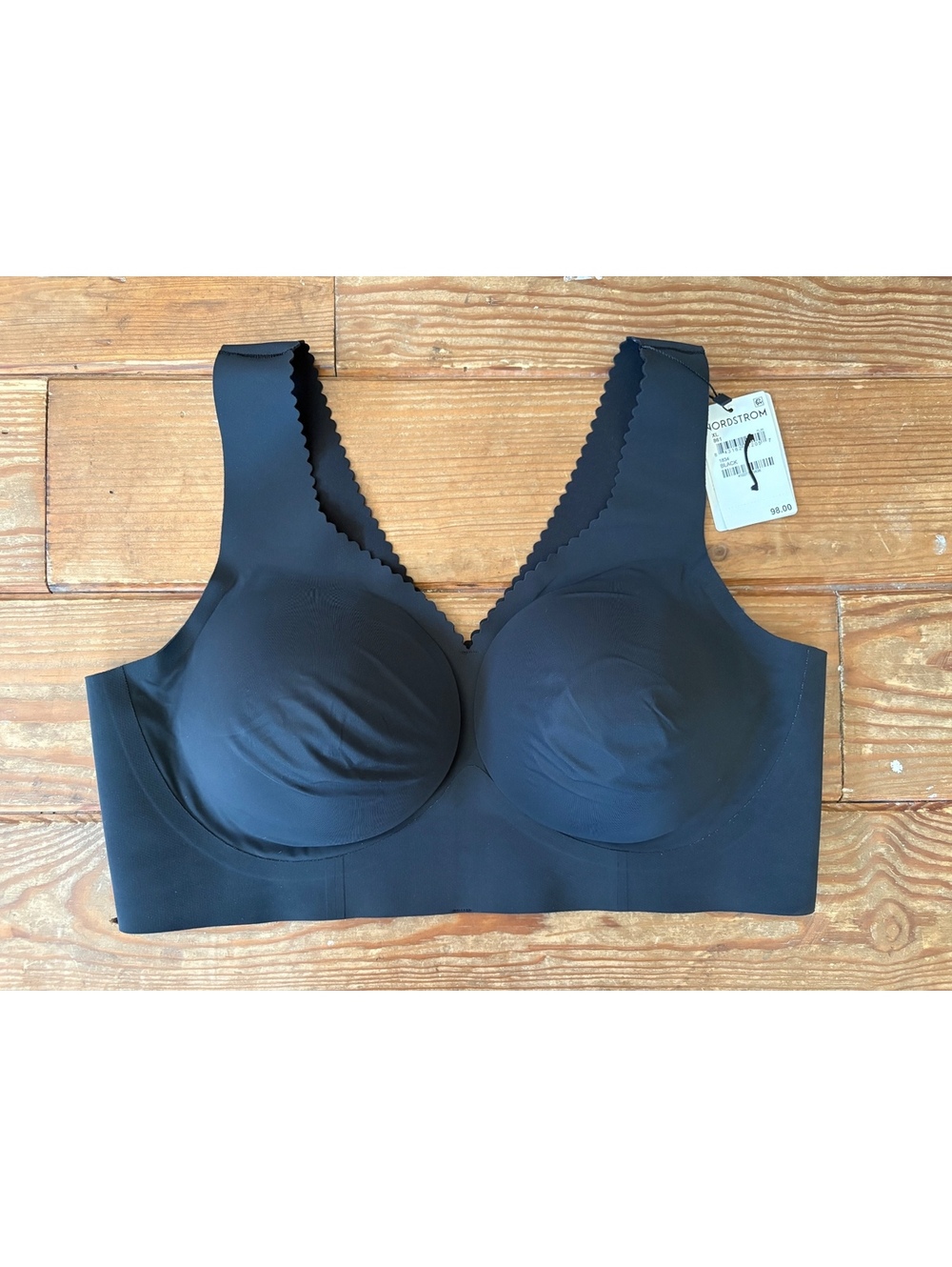 Evelyn & Bobbie The Evelyn Bra Black XL Wireless Seamless Comfort Bra NWT
